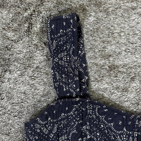 Madewell Quilted Sweetheart Crop Top Sz 2 - Picture 4 of 9